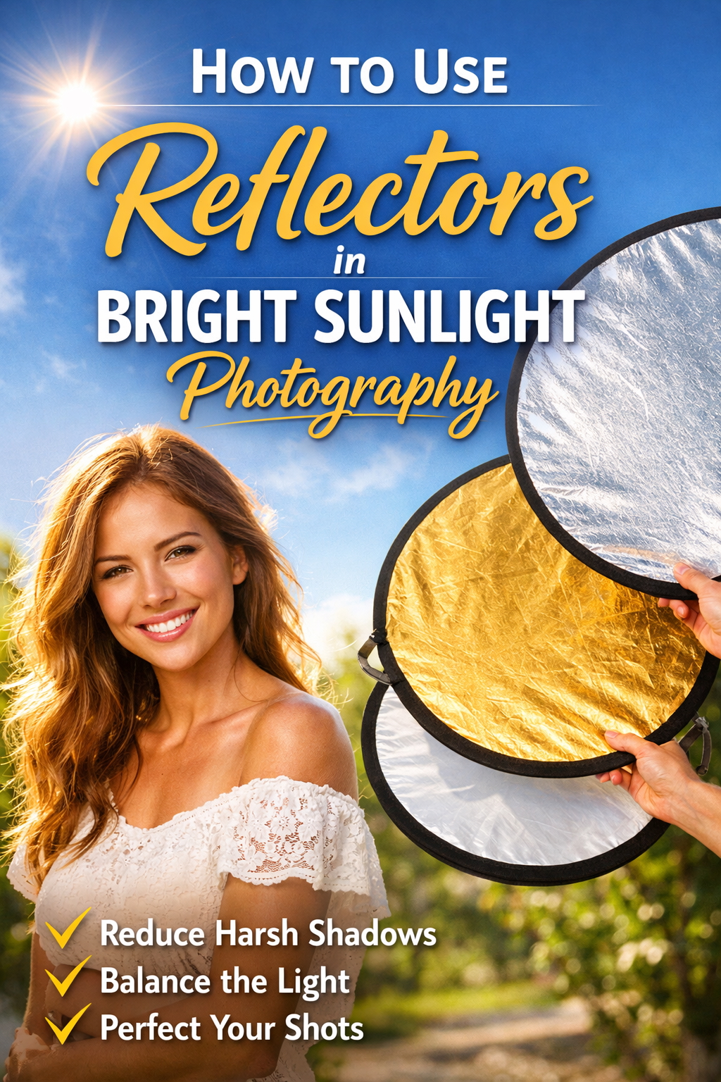 How to Use Reflectors in Bright Sunlight Photography